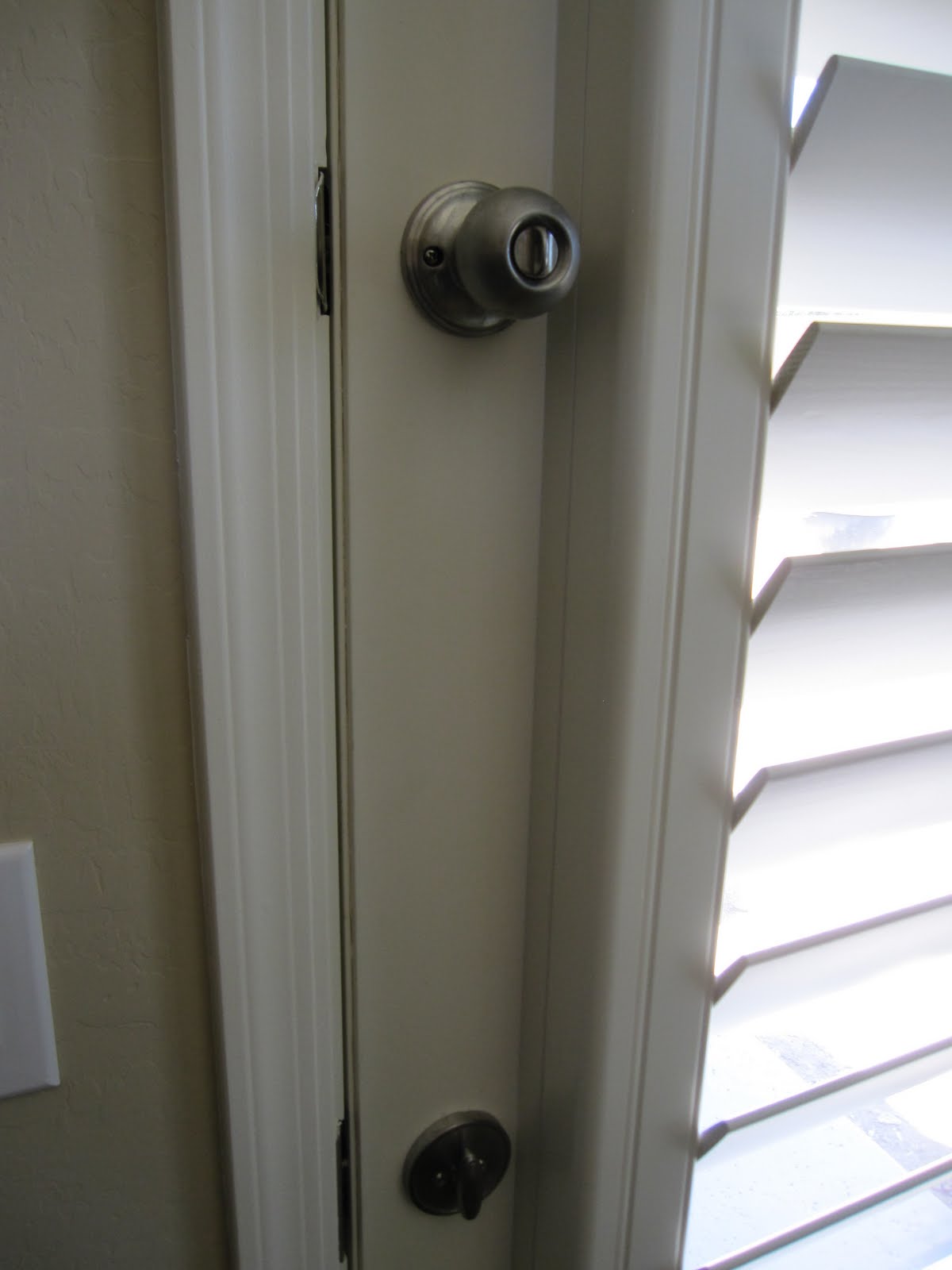 Real Wood Shutterz French Door Application Standard Frame