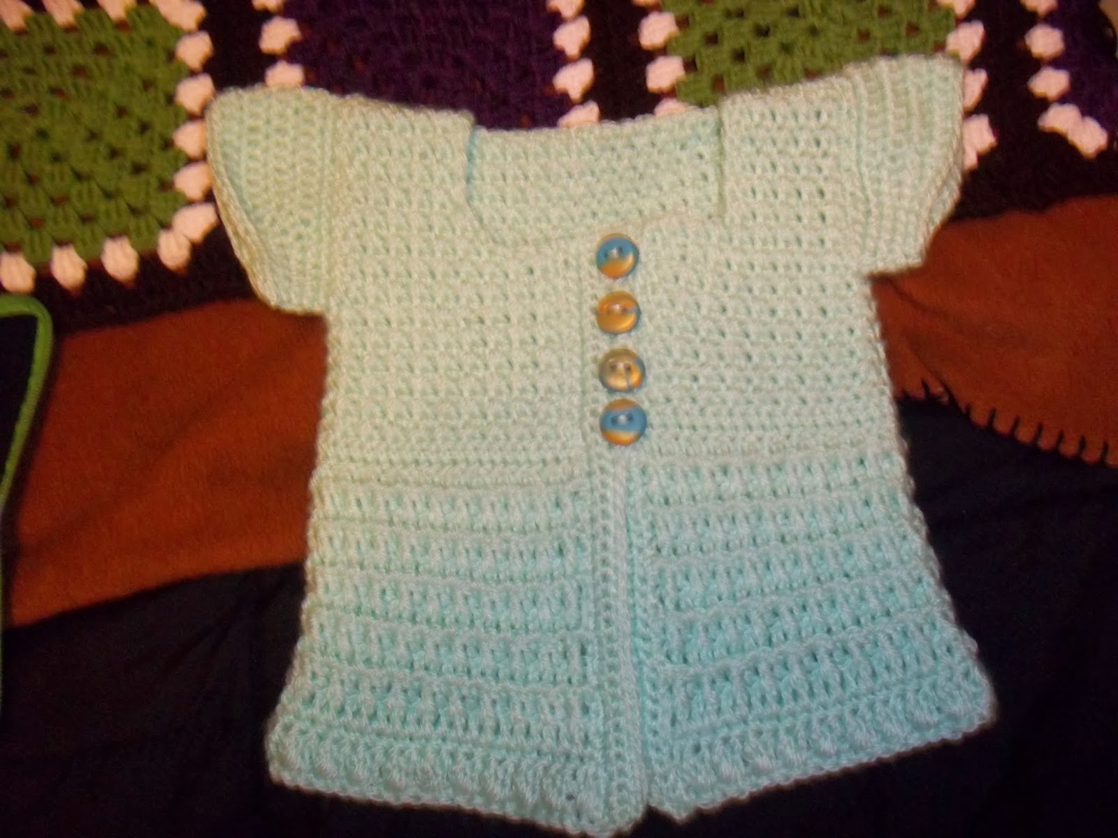 Eden is only a dream away Crochet baby cardigan
