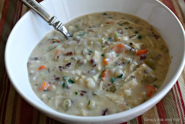 Simply This and that: Chicken and Wild Rice Soup