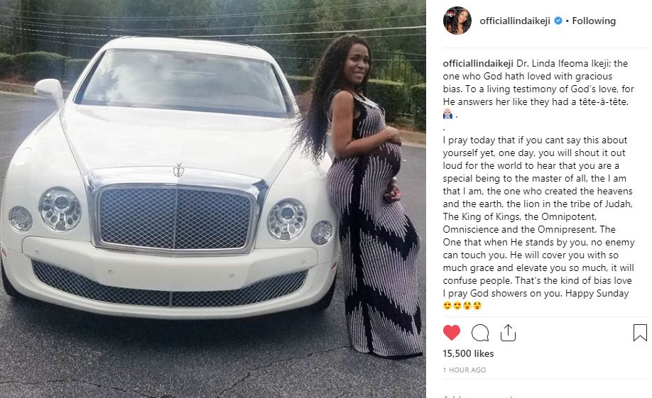 God's Blessing in My Life Has Confused My Enemies'- Linda Ikeji As She Poses With N120m Bentley (Photos) 