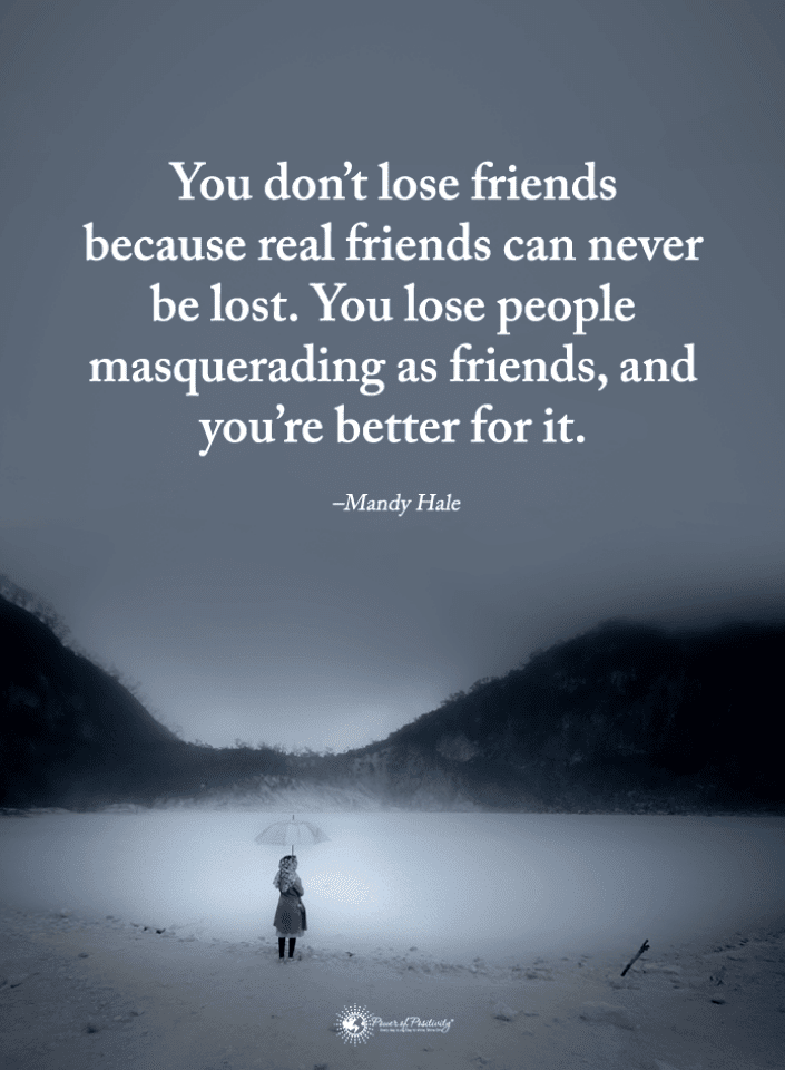 You don't lose friends because real friends can never be lost | Quotes ...
