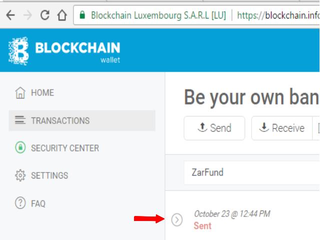 how to get transaction id on blockchain