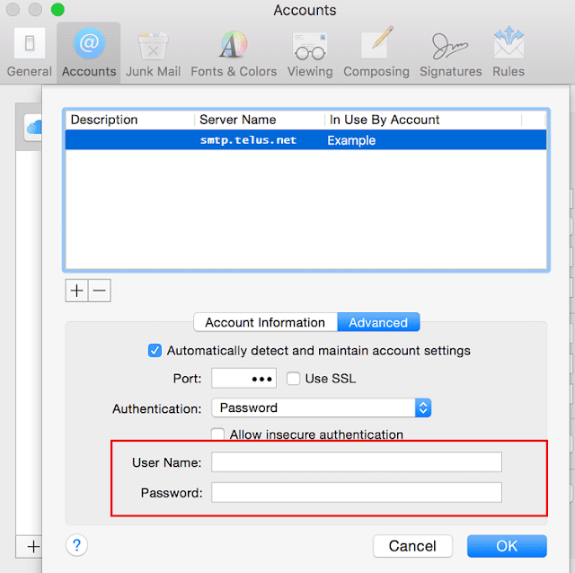 apple mail smtp not working apple mail smtp not working