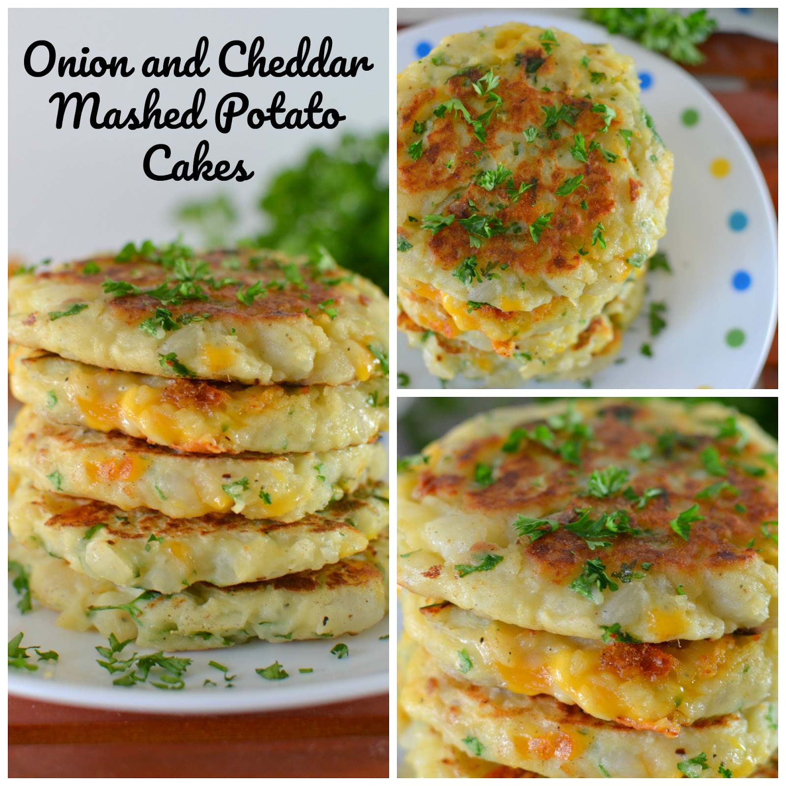 Hot Eats and Cool Reads Onion and Cheddar Mashed Potato Cakes Recipe