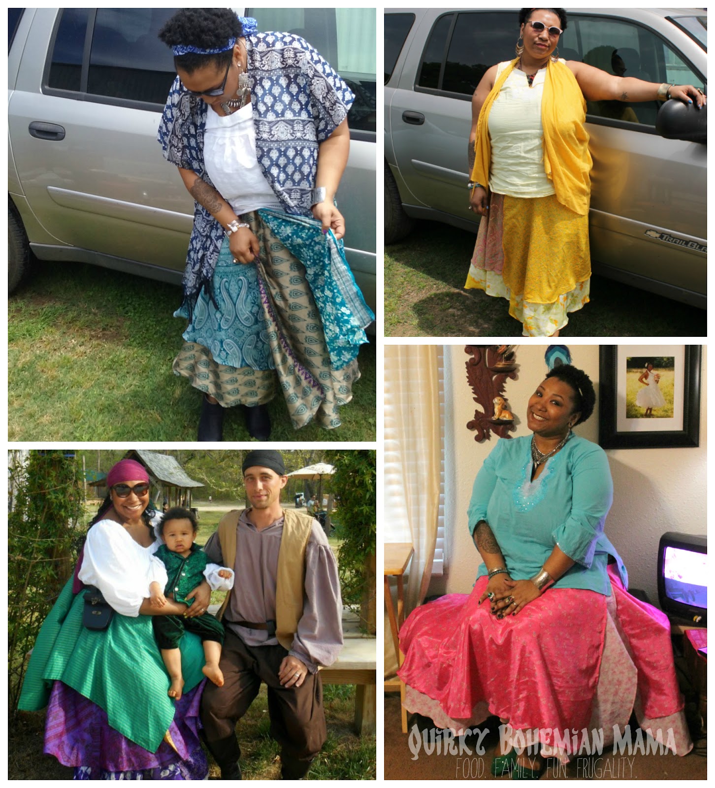 Wevez Women's Printed Wrap Around Sari Skirts Pack Of 5 Small Assorted