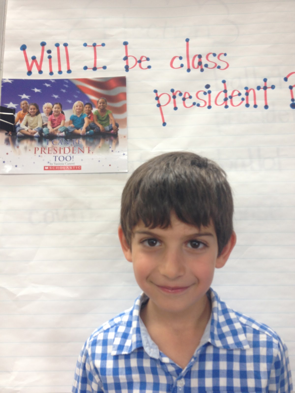 1st Grade F.L.A.G. Class President Candidates