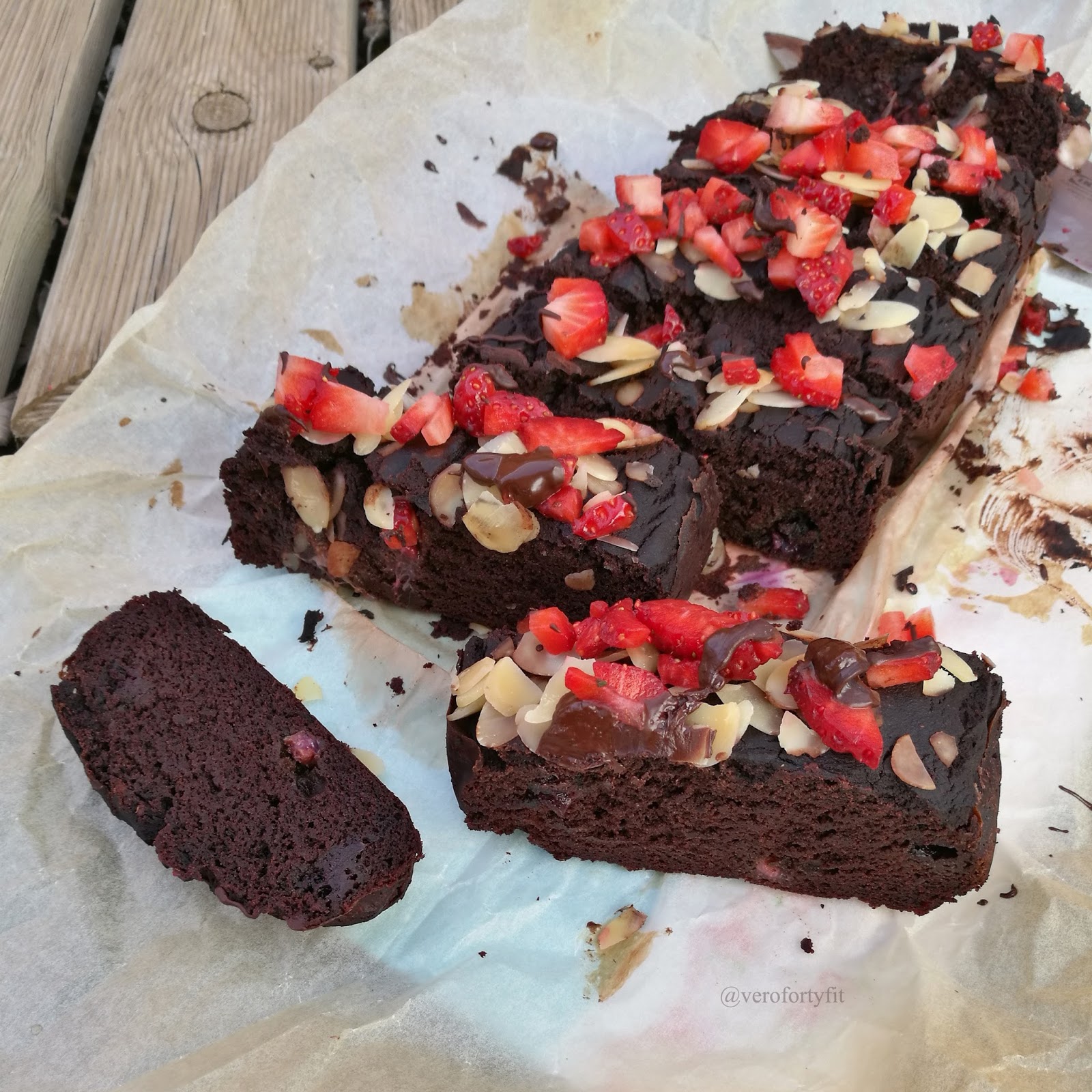 Recetas Verofortyfit "Healthy and Delicious Food" BROWNIE VEGETARIANO