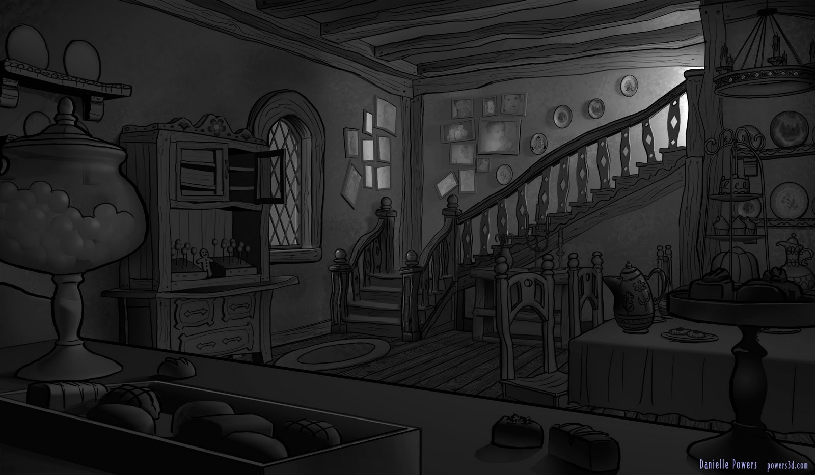 Hansel and Gretel Inside the Witch's House Layout