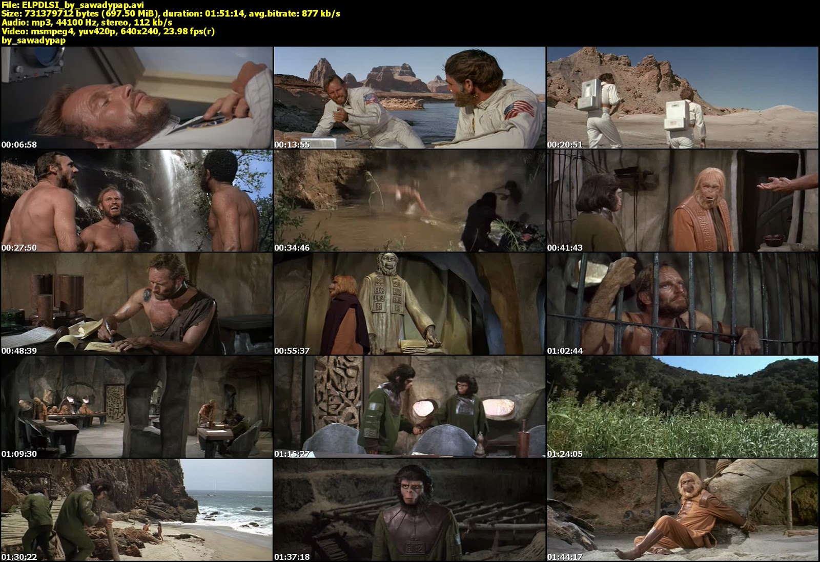 Saga Original-El Planeta de los Simios [DVDRip] [Subtitulada