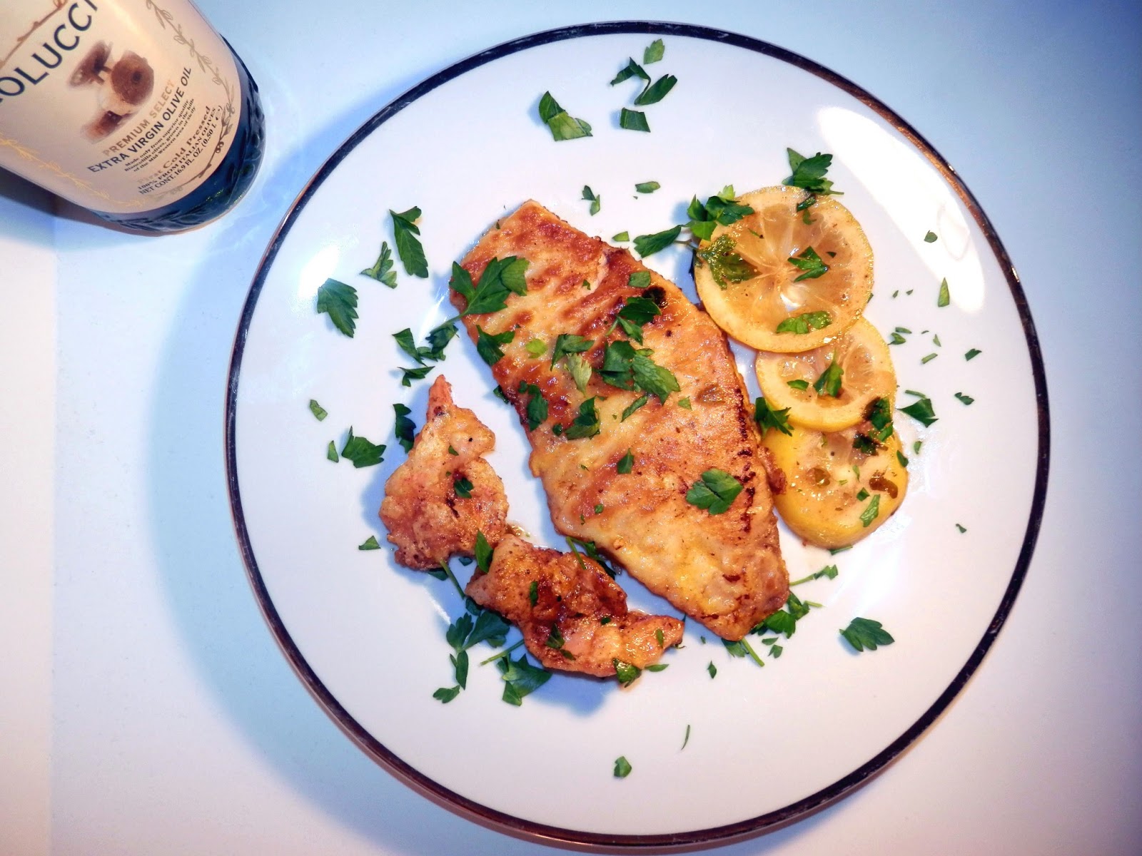 La Cucina Della Prima Donna Filet of Sole and Shrimp Francese