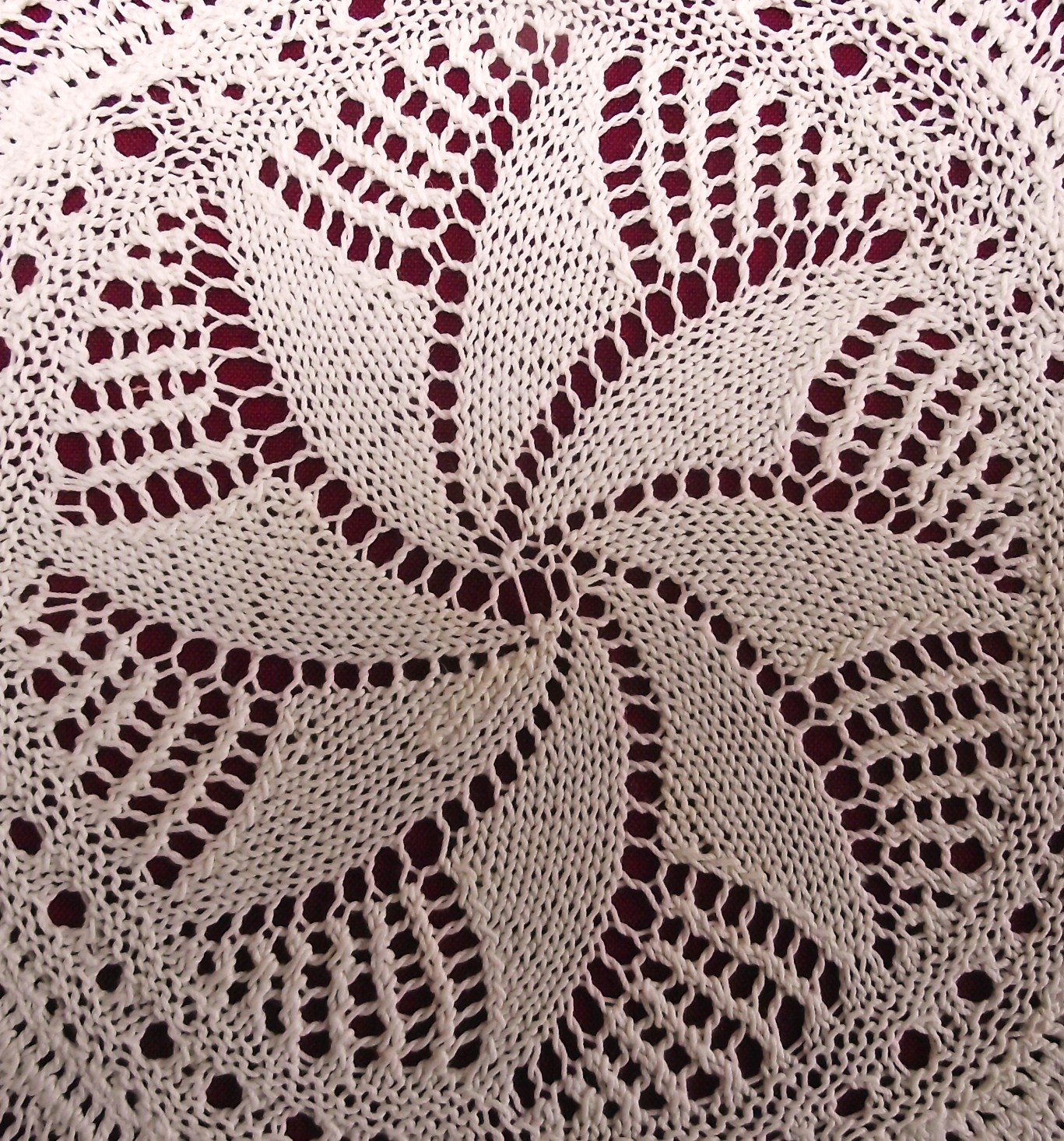 Lizzie Lenard Vintage Sewing Knitted Lace Doily
