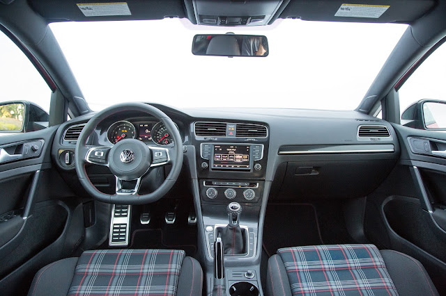2017 Volkswagen Golf GTI interior Interior view of 2017 Volkswagen Golf GTI