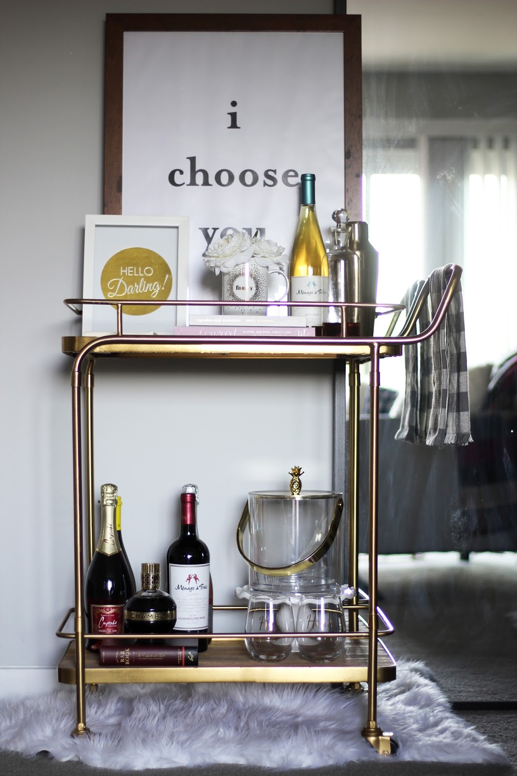 PREPPY FARMHOUSE BAR CART A Classy Fashionista