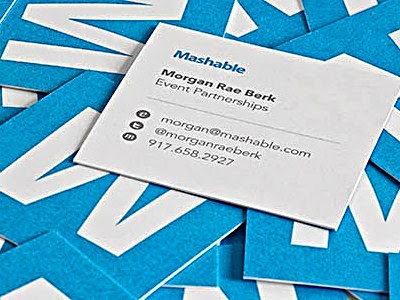 Best Business Cards example For Websites mashable tech blog