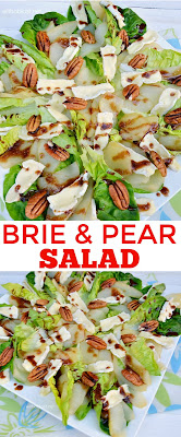 Easy, yet sophisticated Brie and Pear Salad to serve either as an appetizer or side dish - go on ... impress your family and/or guests !