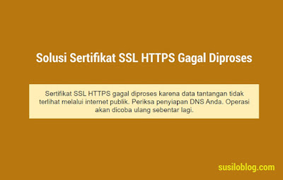 Solusi Sertifikat SSL HTTPS Gagal Diproses
