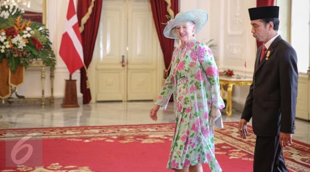 Ratu Denmark Tertarik dan Penasaran dengan Batik Iriana Jokowi