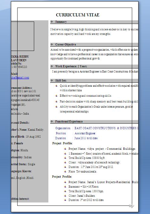 resume builder template