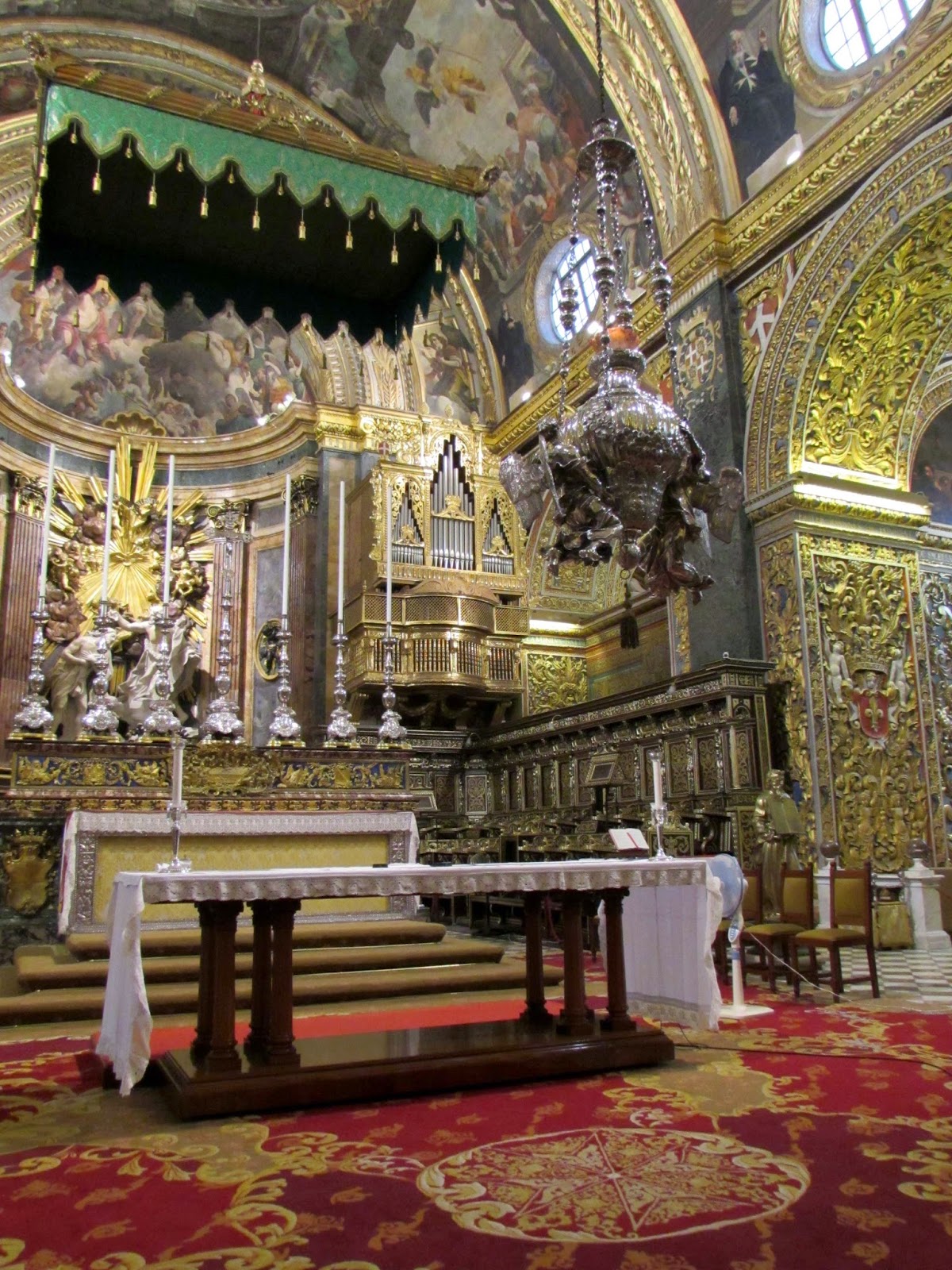 Altar de la catedral de La Valeta Malta. Malte. Il-Bet Valletta. La Valeta. Catedral. San Juan