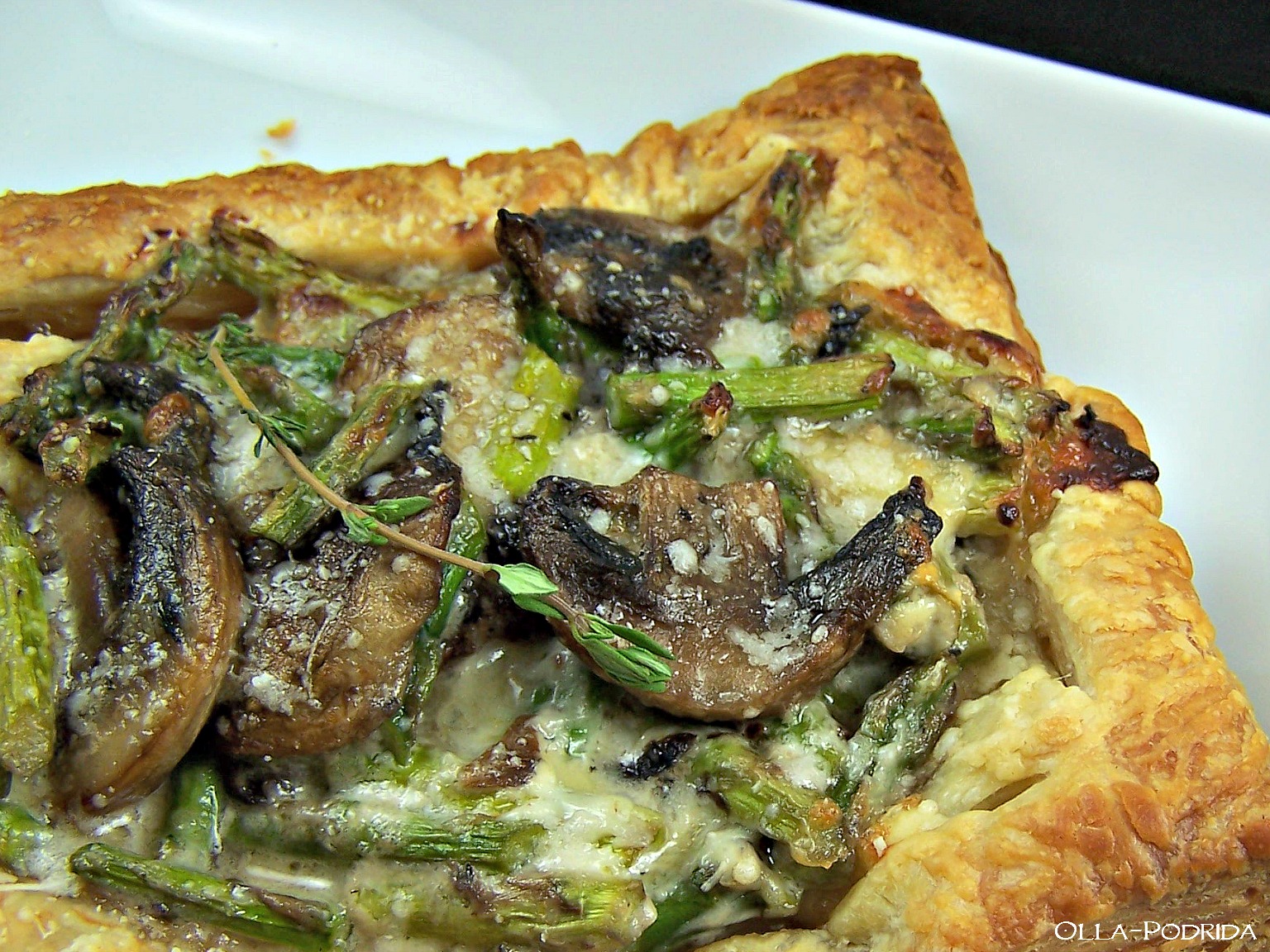 OllaPodrida Asparagus and Mushroom Tarts