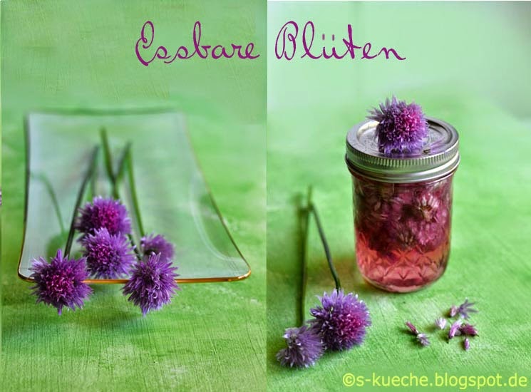 Schnittlauchblüten-Essig mit pikantem Aroma in Pink Schnittlauchblüten-Essig mit pikantem Aroma in Pink