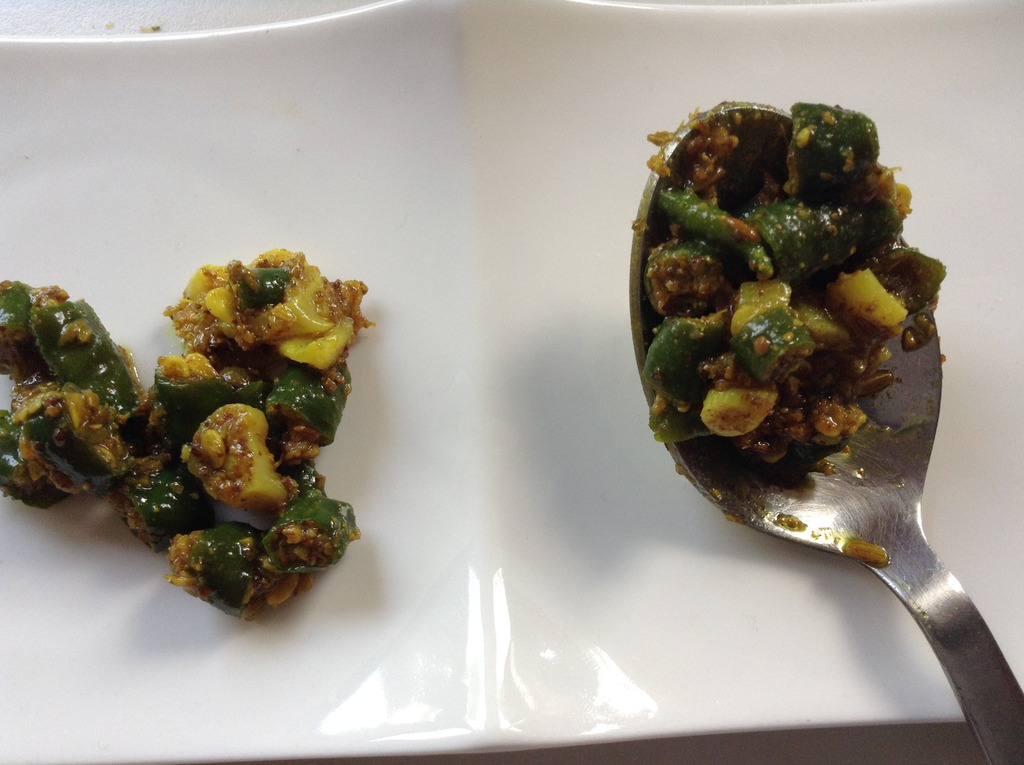 Cooking With Swapna Green Chilli Garlic Pickle