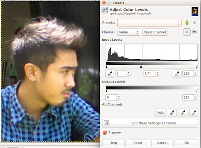 Mengatur cahaya foto dengan Levels Foto di GIMP Mengatur cahaya foto dengan Levels Foto di GIMP