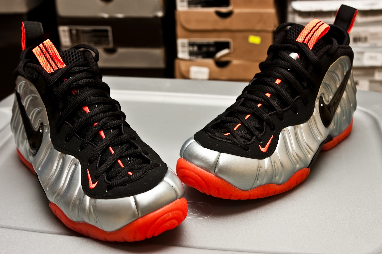 foamposite crimson black orange