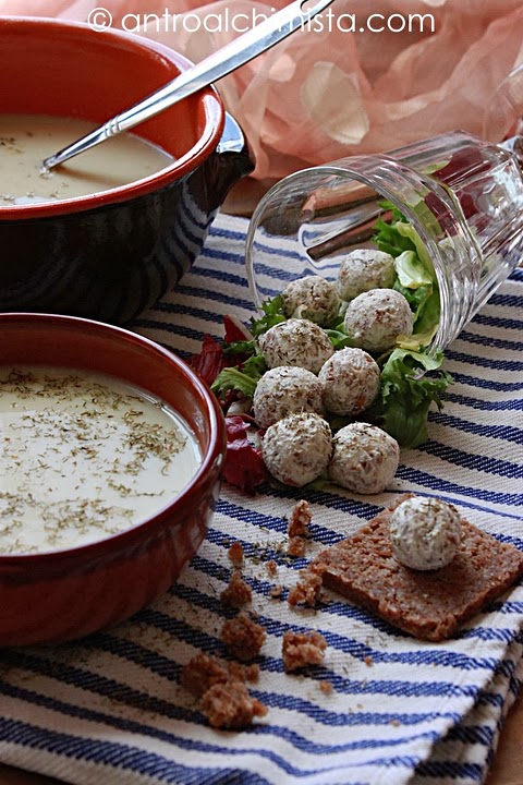 Vellutata di Lattuga con Gnocchetti di Pane Integrale