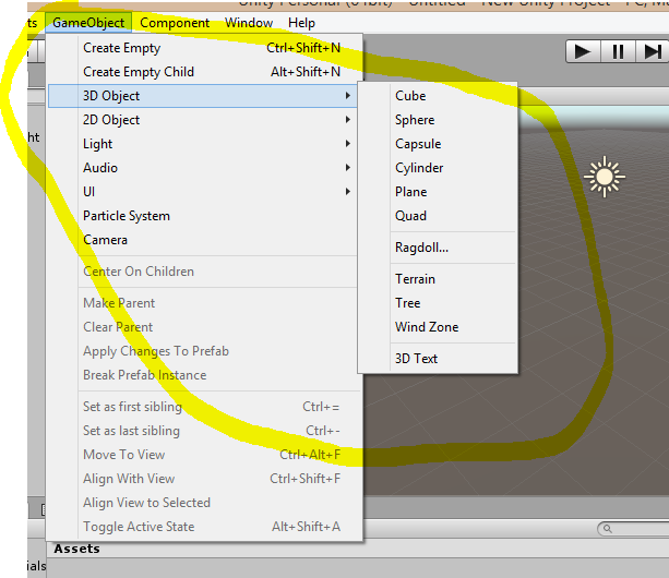 DH's Notes and Tutorial: Membuat Object Baru pada Scene di Unity3D