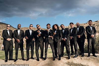 Miguel with his groomsmen 