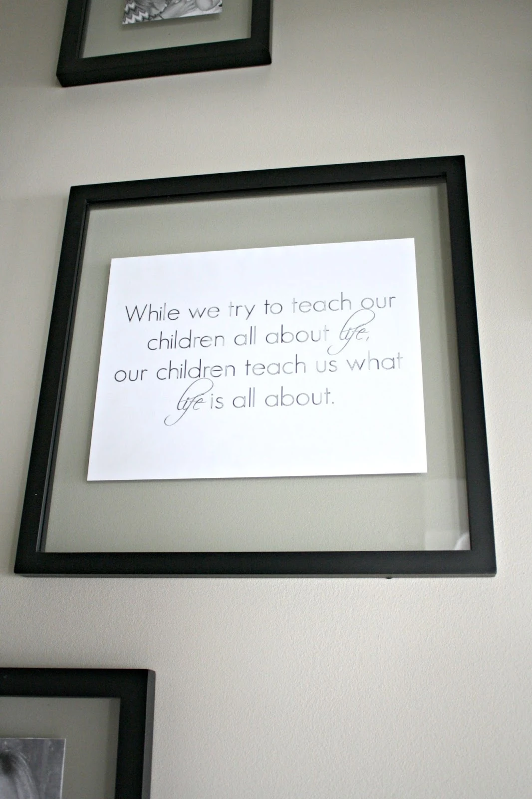 While we try to teach our children quote