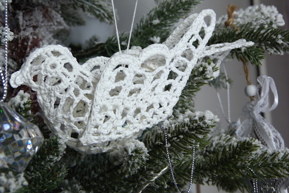 an image of crochet bird decoration