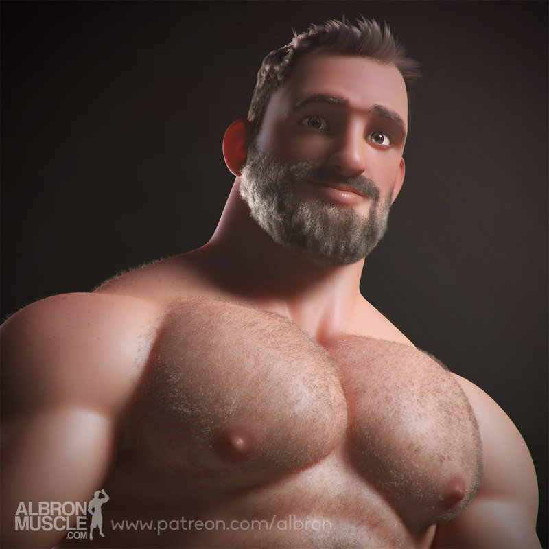 Albron muscle 3d