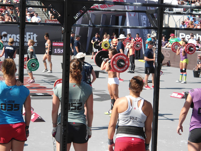image of the women's competition during the 2012 CrossFit Games