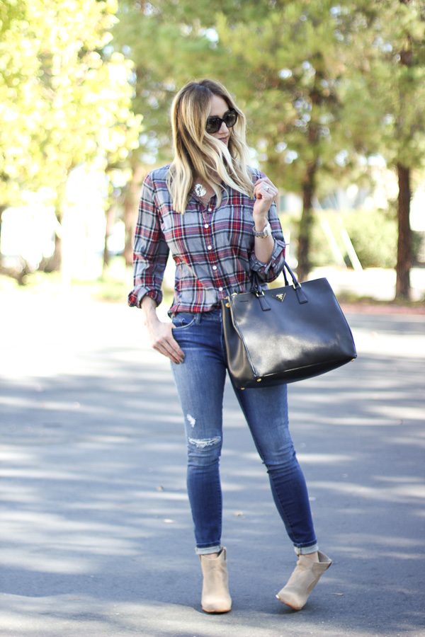skinny jeans with booties for fall