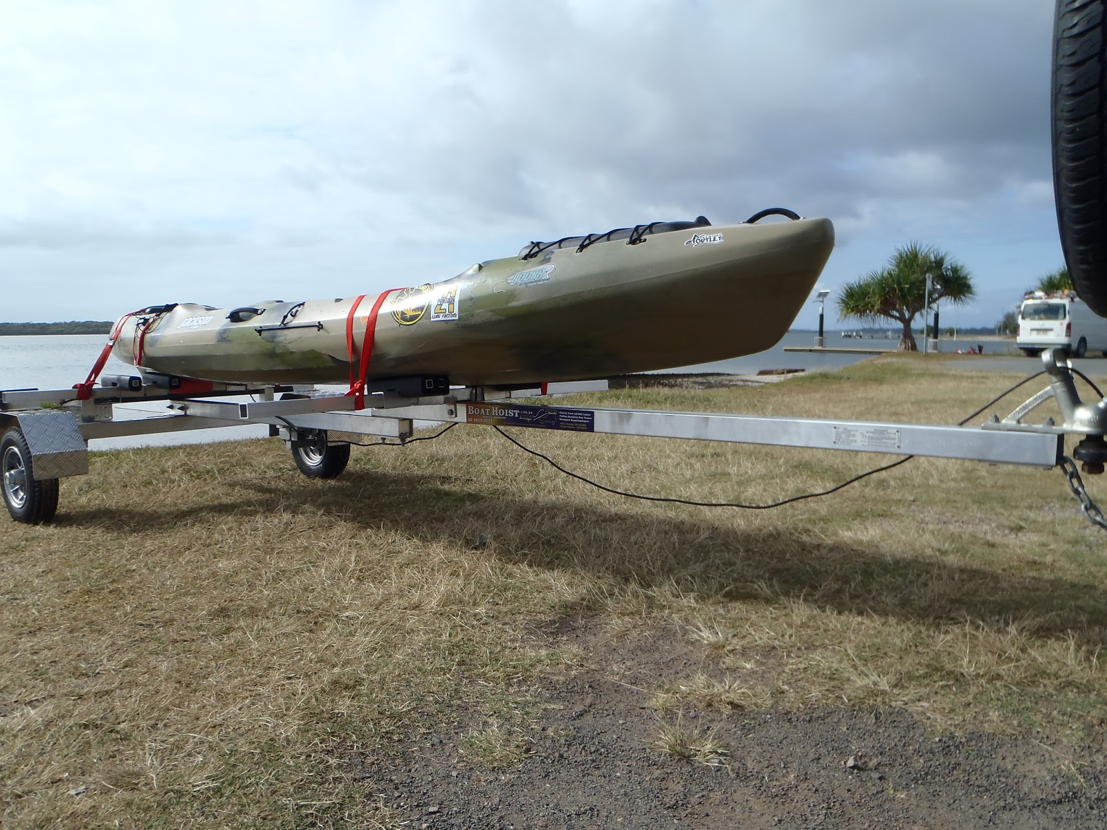 The Ordinary Angler Boathoist Folding Kayak Trailer