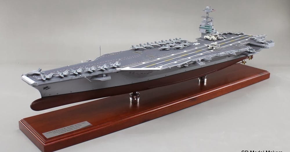 SD Model Makers: 47” USS Gerald R. Ford Aircraft Carrier Model – The