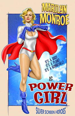 Power Girl featuring the one and only, Marilyn Monroe