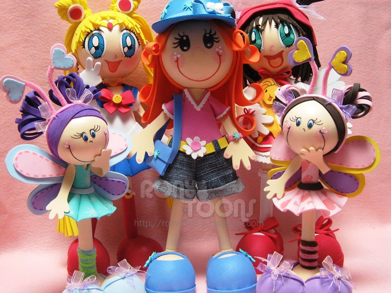 Pasos para hacer muñecos de foami - Imagui