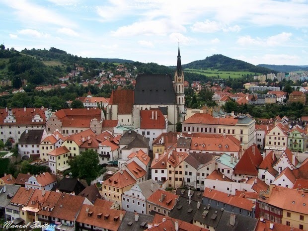 Cesky Krumlov, veduta dalla torre Cesky Krumlov, veduta dalla torre