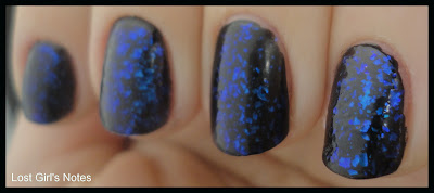 nails inc. black kensington and the wyndham top coat flakie