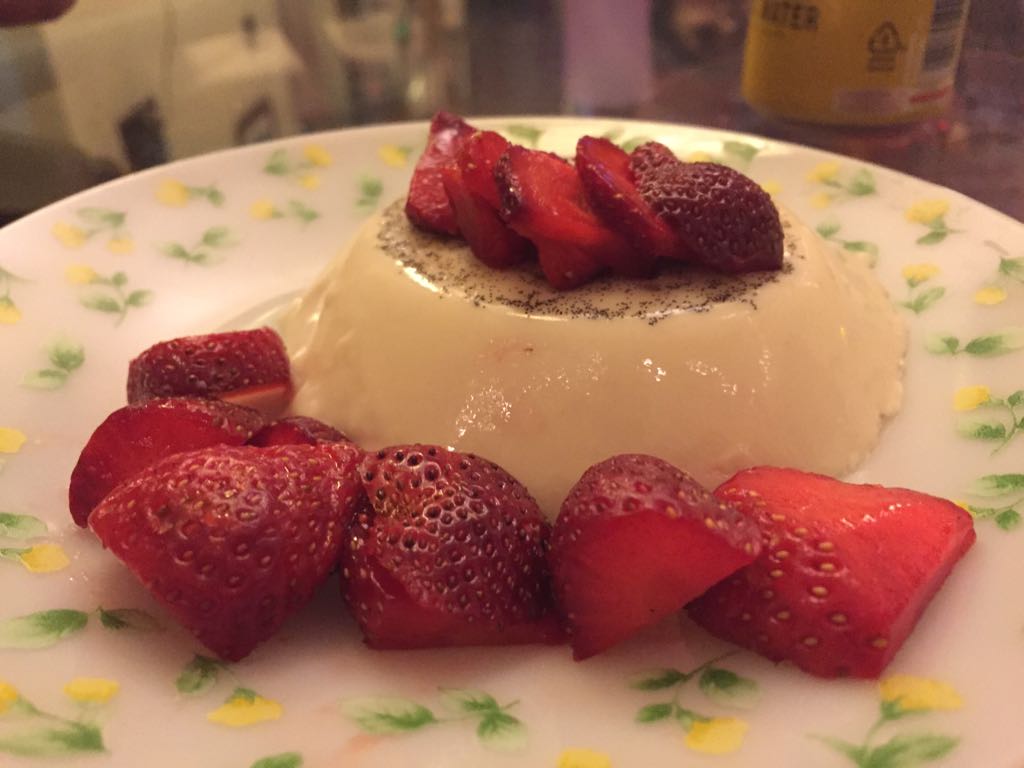 Vanilla Panna Cotta Smooth and creamy Italian dessert
