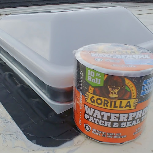 How to Replace an RV Roof Vent with Gorilla Glue Waterproof Patch and Seal and a Giveaway!