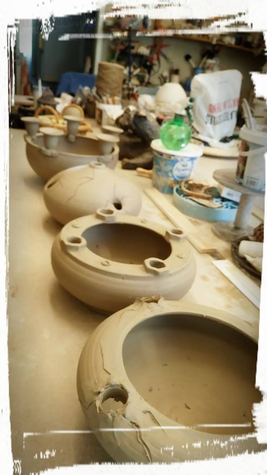 Krukmakeri Hemjord Ljus från ester&erik och nya ljusfat .Gesällbrev i