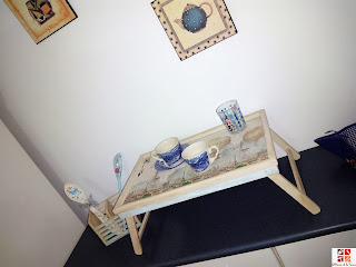 bandeja reciclada con pintura a la tiza y decoupage bandeja reciclada con pintura a la tiza y decoupage