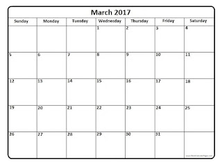 Free Printable Calendar March 2017 Free Printable Calendar March 2017