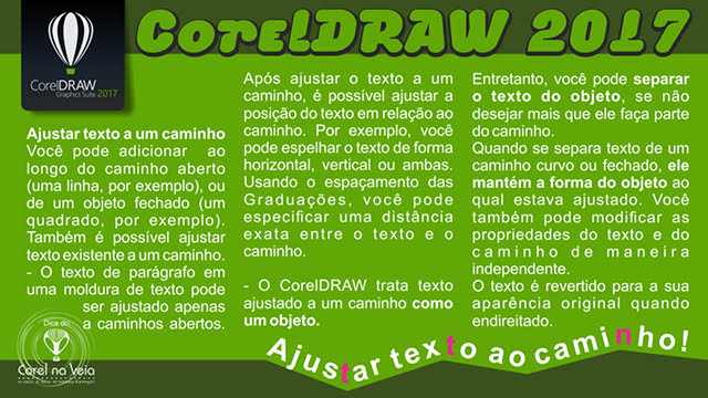 CorelDRAW 2017 Texto ao Caminho Tutorial Segredos - Corel na Veia