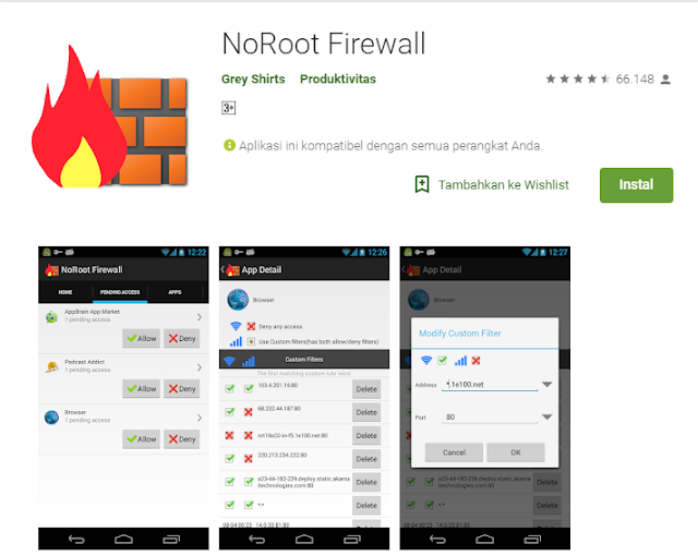 Cara menghilangkan iklan di android Cara menghilangkan iklan menggunakan Noroot firewall