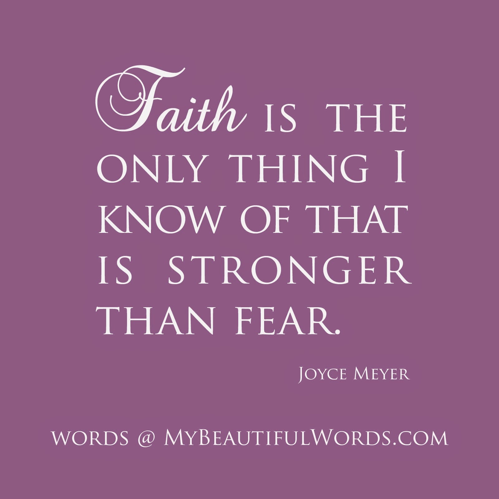 Overcome Fear with Faith
